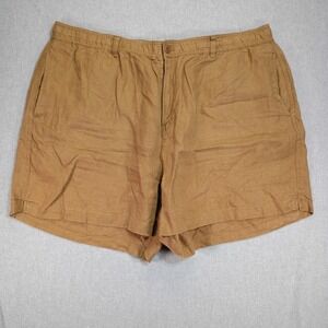 Todd Snyder Mens 100% Linen Drawstring Shorts Tan XXL Coastal Casual 41 Measured